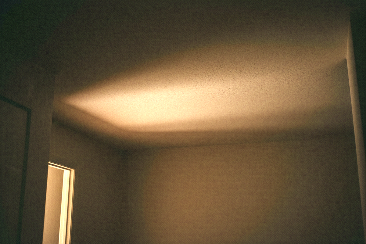 A dark bedroom before dawn
